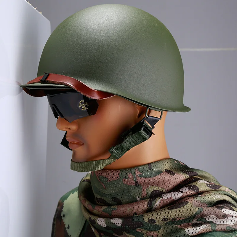 

M1 Double Layer Helmet Tactical Helmet/Foreign Military Helmet Army Fans CS Field Operations Equipment Outdoor Sports Customizab