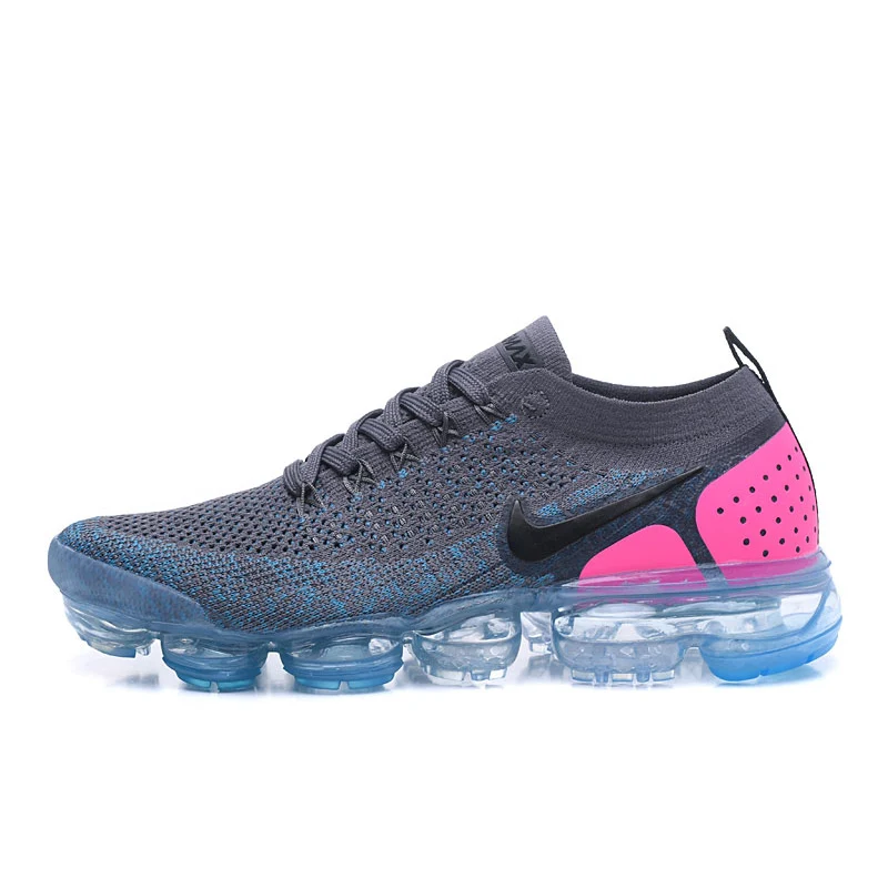 Оригинальные кроссовки NIKE AIR VAPORMAX FLYKNIT 2,0, женские модные черные кроссовки цвета радуги, противоударные прочные высококачественные 942843