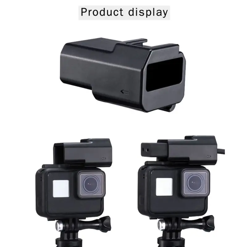 Для экшн-камеры GoPro микрофонная стойка с оригинальным стеклянным корпусом для быстроразъемного адаптера для GoPro 7/6/5 аксессуары держатель микрофона