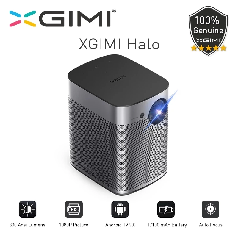 XGIMI Halo мини портативный проектор с батареей 17100 мАч 1080P Full HD Android 9 0 3D домашний