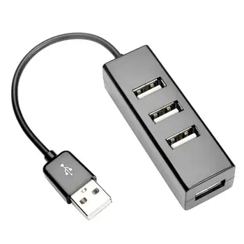 

USB to 4 USB 2.0 Ports HUB Splitter 480Mbps Portable Multi Computer USB Expander Working Temperature - 20 - 75 Centigrade