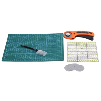 

Cutter Set Combination Sewing Punch Tool Kit Set Cutter Carving Working Stitching Leather Craft Black Packaging Bag Tool Sets