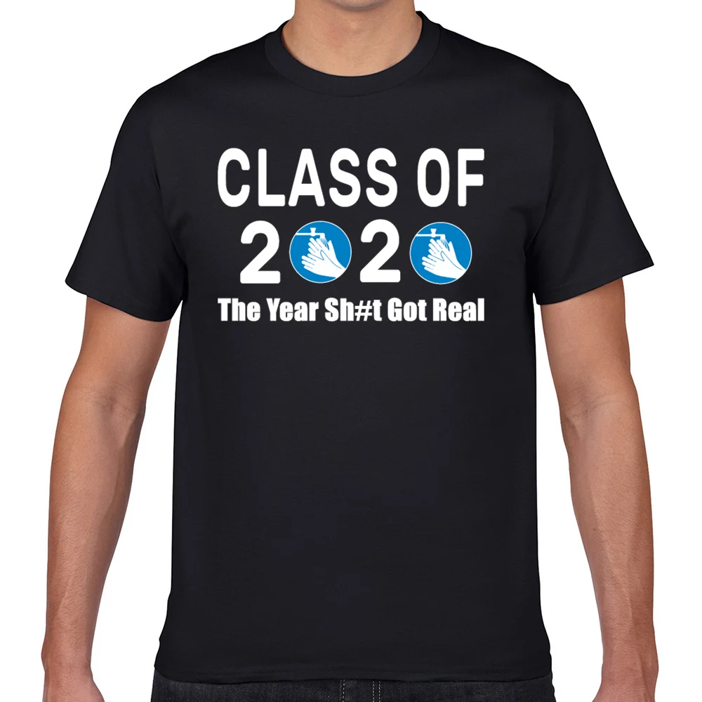 Футболка мужская класс 2020 года sht got real Basic Black Geek Мужская футболка на заказ | одежда