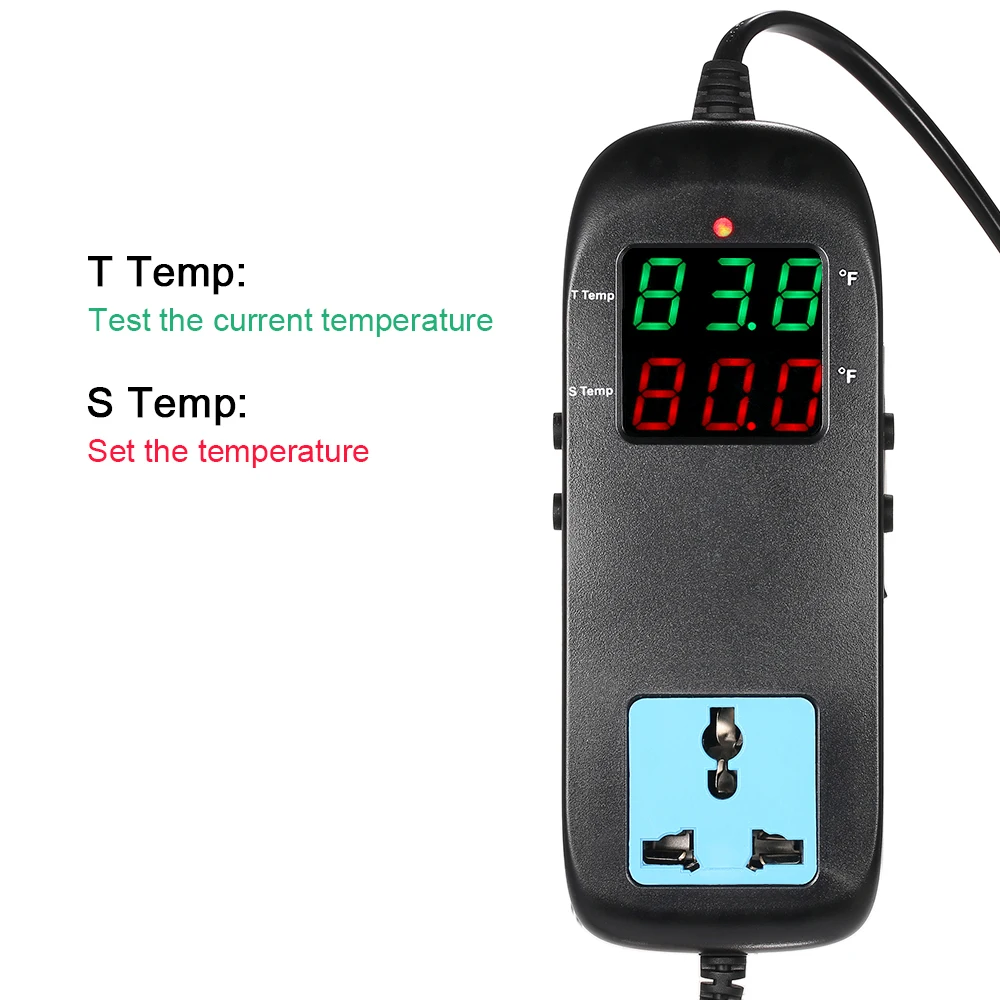 Электронный Термостат с цифровым светодиодным дисплеем контроллер температуры