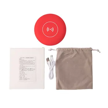 

LED Lighted Mini Circular Makeup Mirror Compact Travel Sensing Lighting Cosmetic Mirror Wireless USB Charging