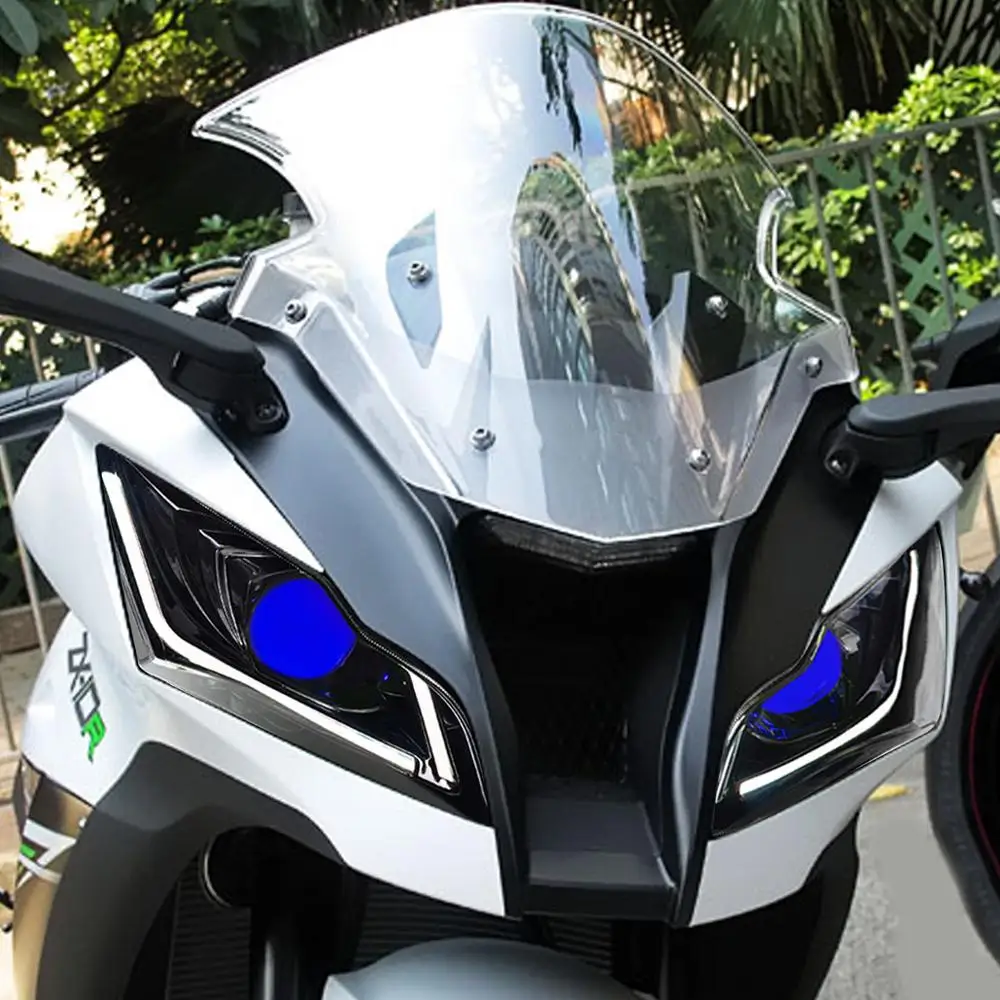 1X Motorcycle LED Front Headlamp Assembly For Kawasaki Ninja ZX10R ZX 10R  ZX 10R 16 20 Custom Modified DRL Headlight Demon Eyes| | - AliExpress