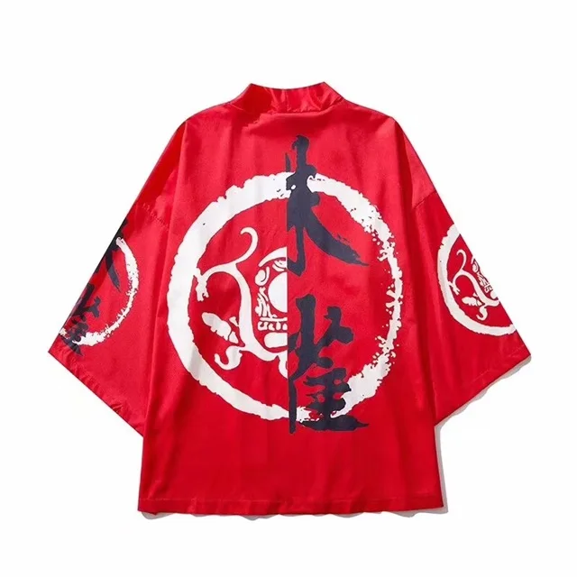 style M Japanese kimono men cardigan shirt blouse yukata men haori obi clothes samurai clothing male kimono cardigan - Цвет: style M