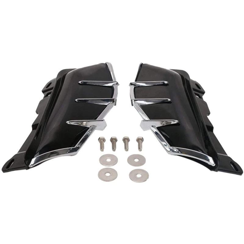 Средняя рамка воздушный дефлектор планки совместимый для Harley Touring Road King Tri Glide 2009- черный
