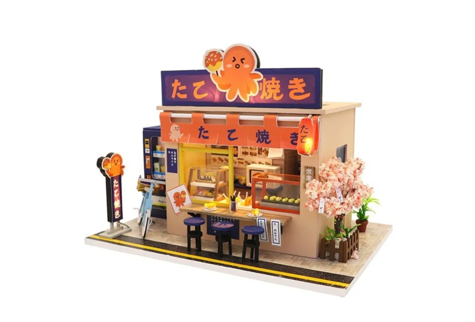 Japanese Style Snack Bar DIY 3D Miniature Kit