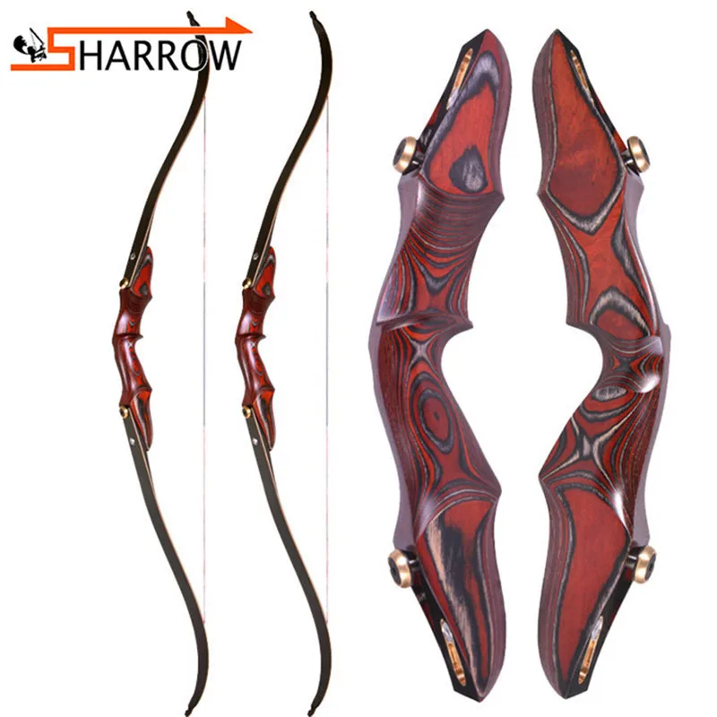 

1set 20-50lbs 58inch Recurve Bow ILF Interface American Hunting Bow Archery Practice Outdoor Shooting Training Right Hand Bows