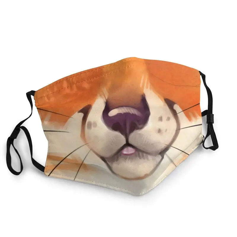 Happy Snout Fox Non-Disposable Adult Mouth Face Mask Animal Kitsune Anti Haze Dust Protection Cover Respirator Muffle | Аксессуары для