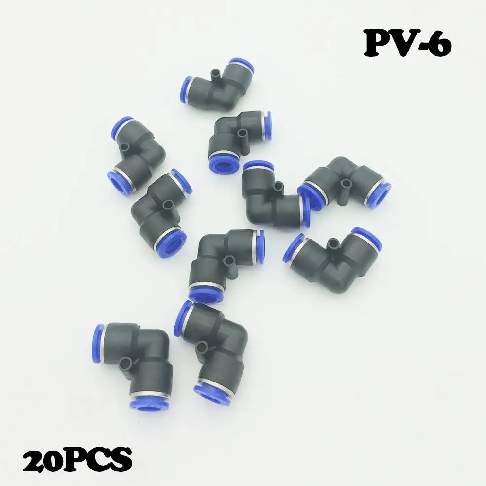 

Free shipping 20pcs/lot Blue quick joint PV-6 V joint, pneumatic component plastic quick.