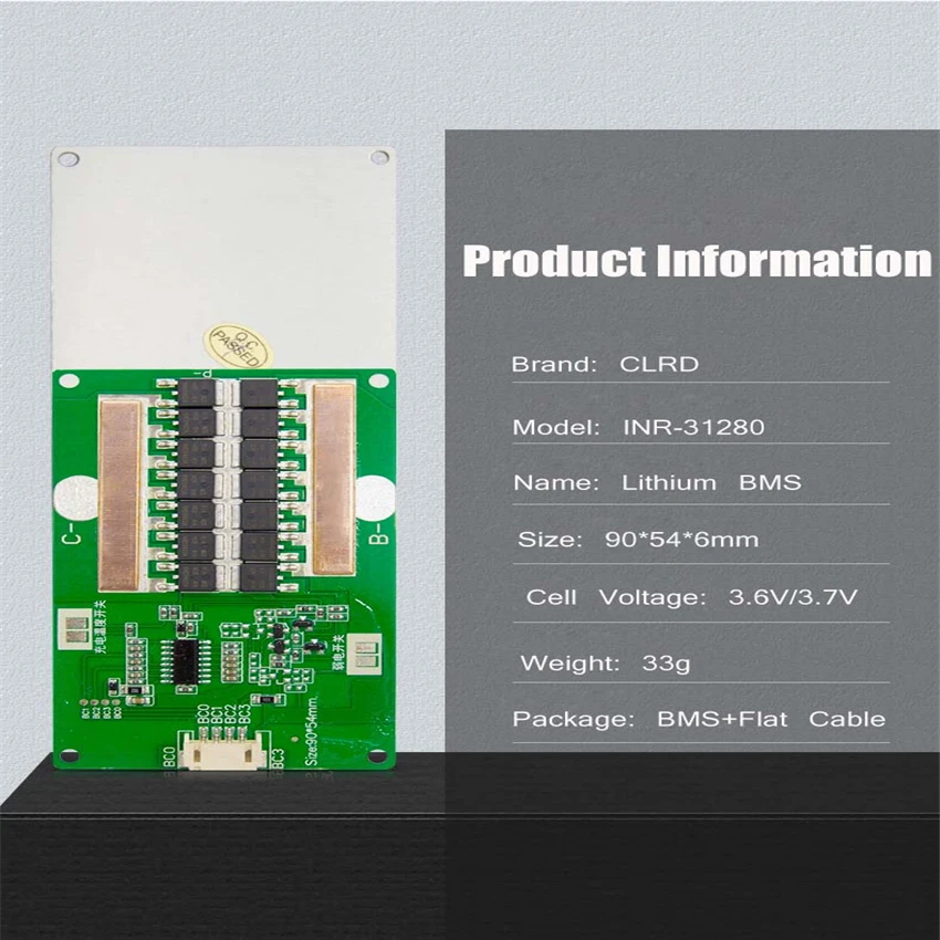 3S 12V 80A BMS Li-Ion без функции баланса