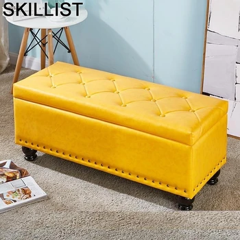 

Vintage Fauteuil Living Room Ottoman Banquinho Taburet Bancos De Madeira Change Shoes Poef Pouf Kids Furniture Storage Chair