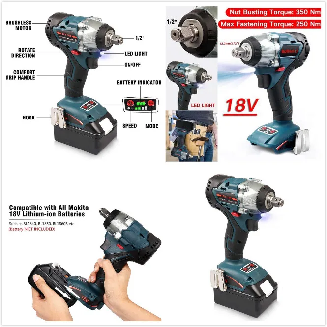 Impact Wrench for Makitas DTD152 DTD170 