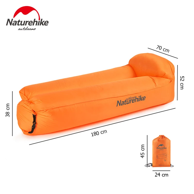 Naturehike Inflatable Sofa Outdoor Air Sofa Portable Lamzac Sun Inflatable Lounger Blow Up Chair Lazy Bag Banana Air Bed Beanbag