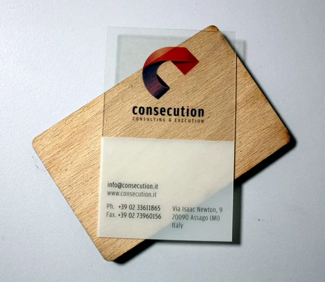 Customized Clear Frosted PVC Business Card printing