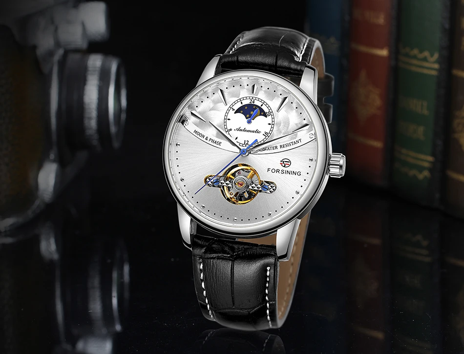 FORSINING Новая мода Tourbillon механические часы лучший бренд роскошный механический автоматический наручные часы для мужчин Relogio Masculino