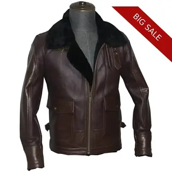 

2020 Brown Men Winter Casual Shearling Coat Plus Size XXXL Genuine Sheepskin Russian Thick Fashion Slim Fit Leather Jacket