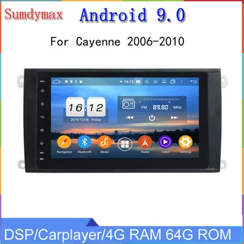 

Android 9.0 car multimedia player for Porsche cayenne 2003-2012 car audio head unit octa core 4g ram 64g rom 4G WIFI dsp