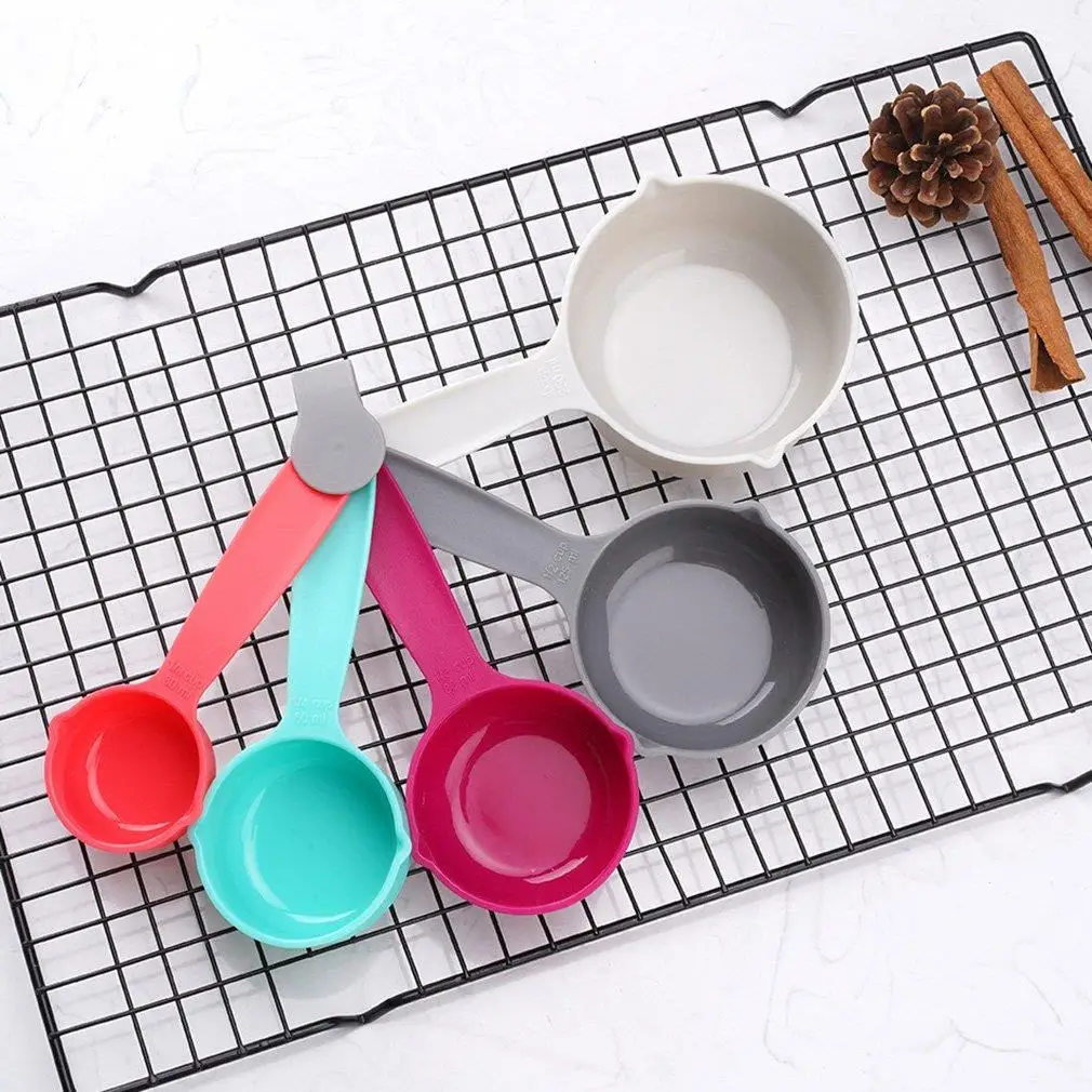 5pcs/set Measuring Spoons Colorful Plastic Measure Spoon Useful Sugar Cake Baking  Spoon Kitchen Baking Measuring Tools - Price history & Review, AliExpress  Seller - ON MY Store