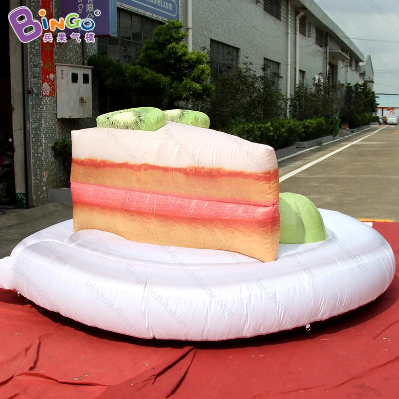 FREE POSTAGE 3x3x1.2mh inflatable kiwi fruit cake model custom made dessert decoration for advert promotional item toy | Игрушки и хобби