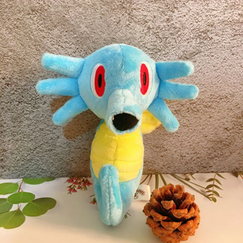 

Аниме игры, Покемон fit Horsea, мягкая плюшевая игрушка, кукла, подарок для ребенка, высокое качество