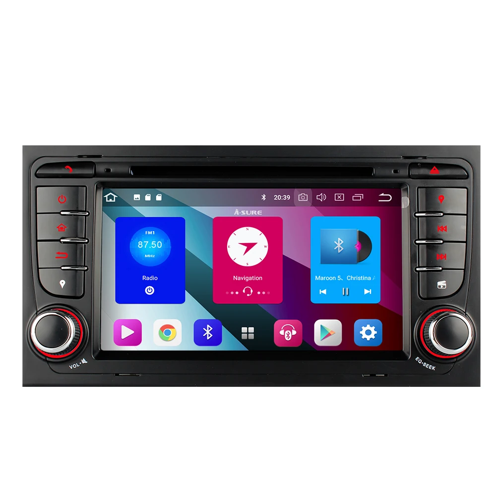 Flash Deal A-Sure 2 Din 4G RAM 8 Core Car Android 9.0 Auto Radio DVD Player Navigation For Audi A4 S4 RS4 8E 8F B9 B7 SEAT EXEO (2002-2012) 2