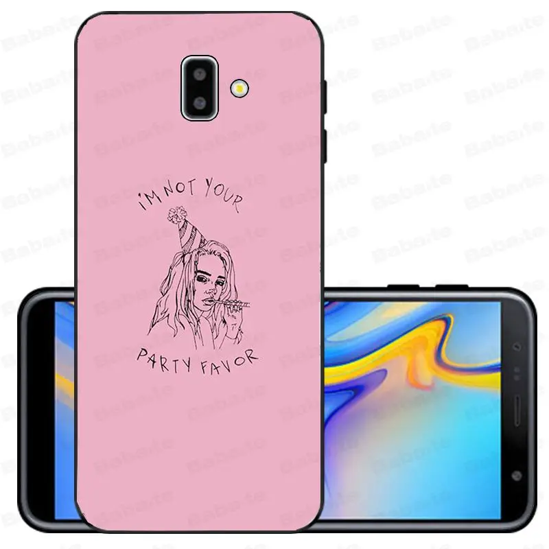 A6 Song Lyrics Billie Eilish Эстетическая Оболочка Чехол для телефона samsung Galaxy j6 plus A6 A8 A9 A10 A30 A50 мобильные телефоны - Цвет: A6