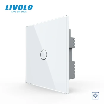 

Livolo UK standard Wall Light Touch Dimmer Switch,dim lamp up down,with memory function,Fusion lights,remote wireless control