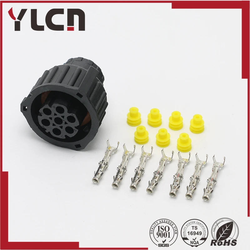 Free Shipping Tyco/Amp 7 pin 1.5MM BU-STE KPL CIRCULAR DIN HOUSINGS female connector 967650-1 965570-1 968421-1 | Обустройство дома