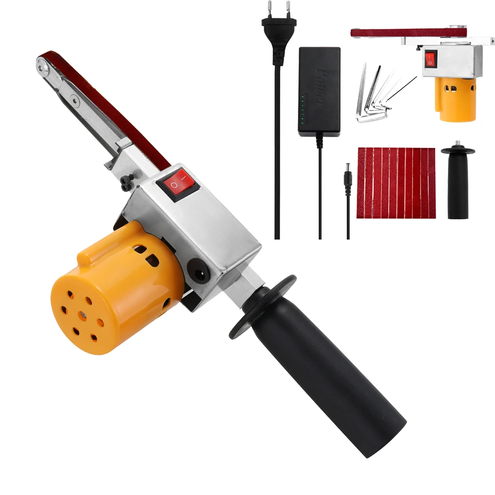 Electric Belt Sander Machine Polish Tool Handheld Mini Sanding Machine