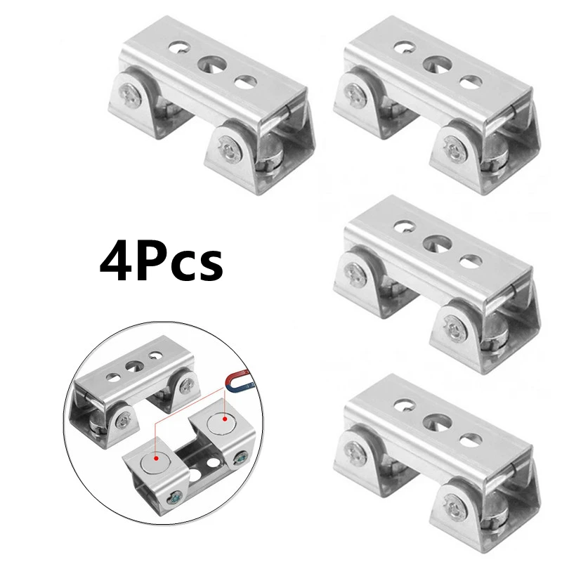 4 Pcs Magnetic V-type Clamps V-shaped Welding Holder Welding Fixture Holder Strong Welder Hand Tool  Metal Working Tool
