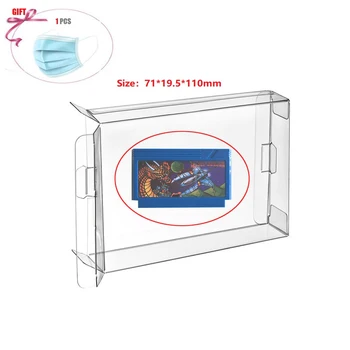 

Ruitroliker 10Pcs Clear Box Case Sleeve CIB Protector for FC Games Cartridge Box