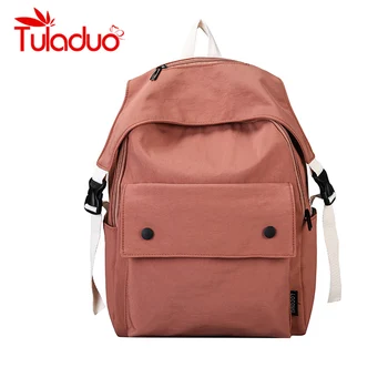 

Tuladuo Brand Waterproof School Backpack Korean Rucksack Laptop Back Pack Travel Bag Women College Student Bags Casual Bookbag