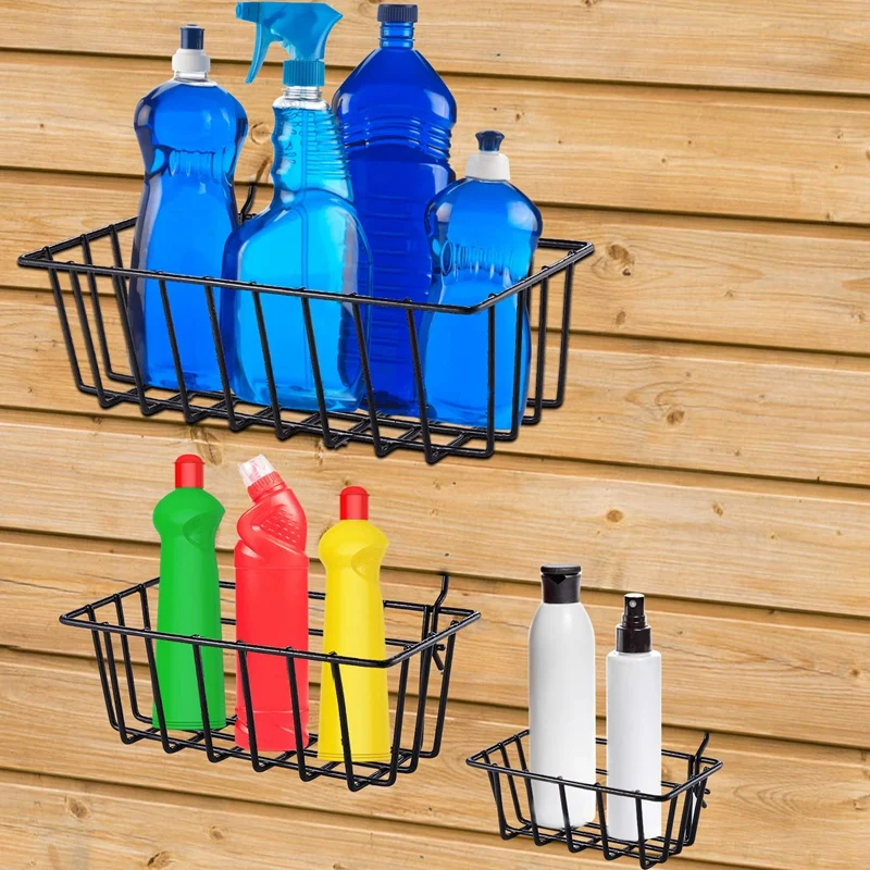  Pegboard Hooks with Basket Assortment Home Storage Hooks System Peg Board Tool Hanger Set Garage Ki - 4000397824664