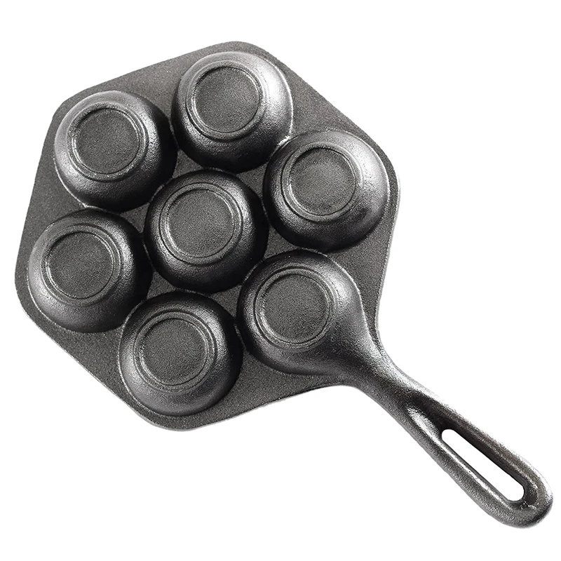 Ferro fundido recheado antiaderente stuffedpancake pan, munk