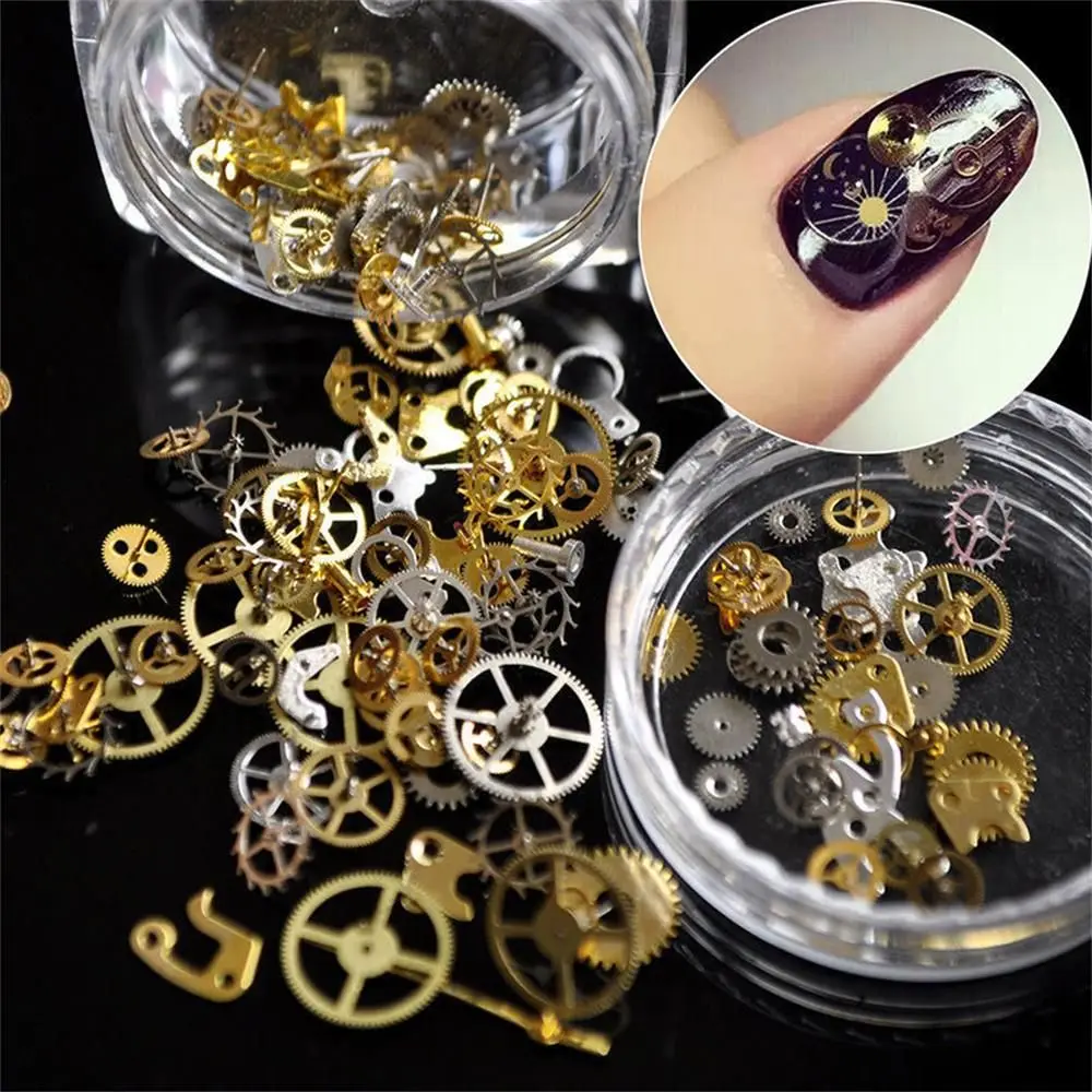 

DIY Панк наконечники временное снаряжение полый металлический маникюр декор 3D хлопья гвоздь блестки