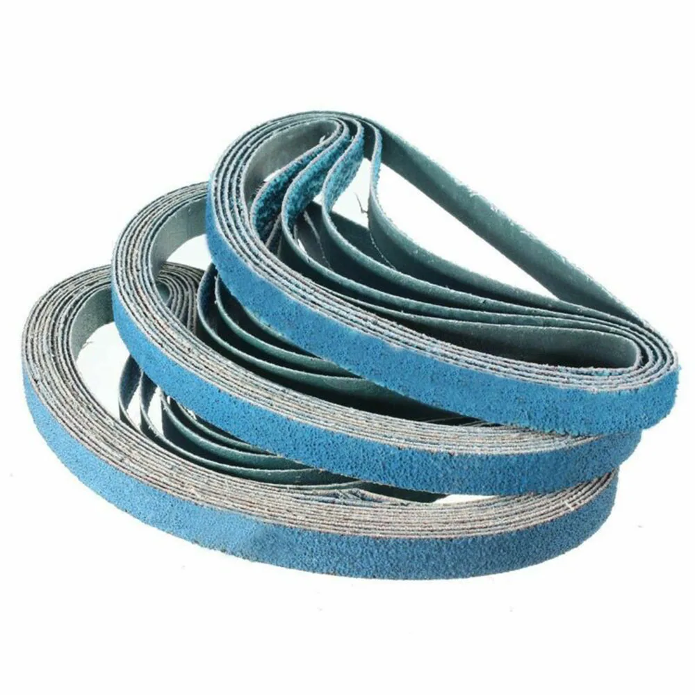 30PCS 1/2 X 18 Inch 40/60/80 Grit Zirconia Sanding Sander Belts Polishing Tool Metal Wood Sanding Belt Accessories