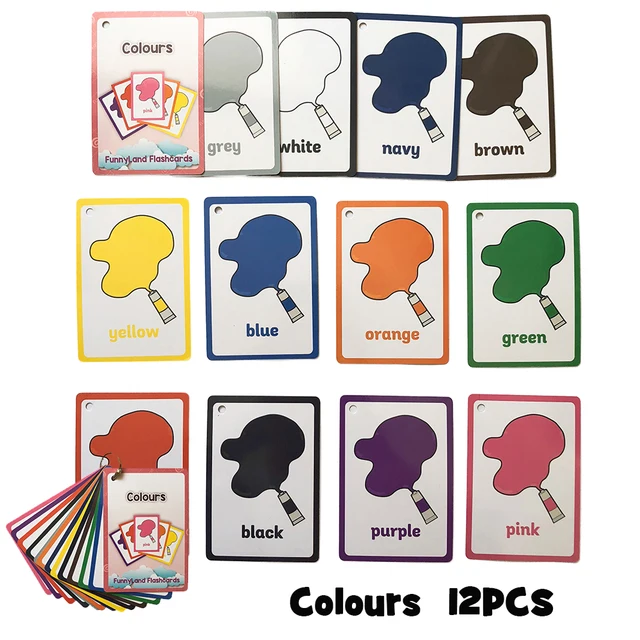 Kids Montessori Educativos Fun English Word Pocket Flash Card Baby Learning Educational English Table Game Puzzle CARDS