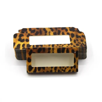 

Eyelash Box False Leopard Empty Paper Lash Box Lashes Case Eyelashes Package Multicolor 10/20/30/50/100 Pieces Hot Sale