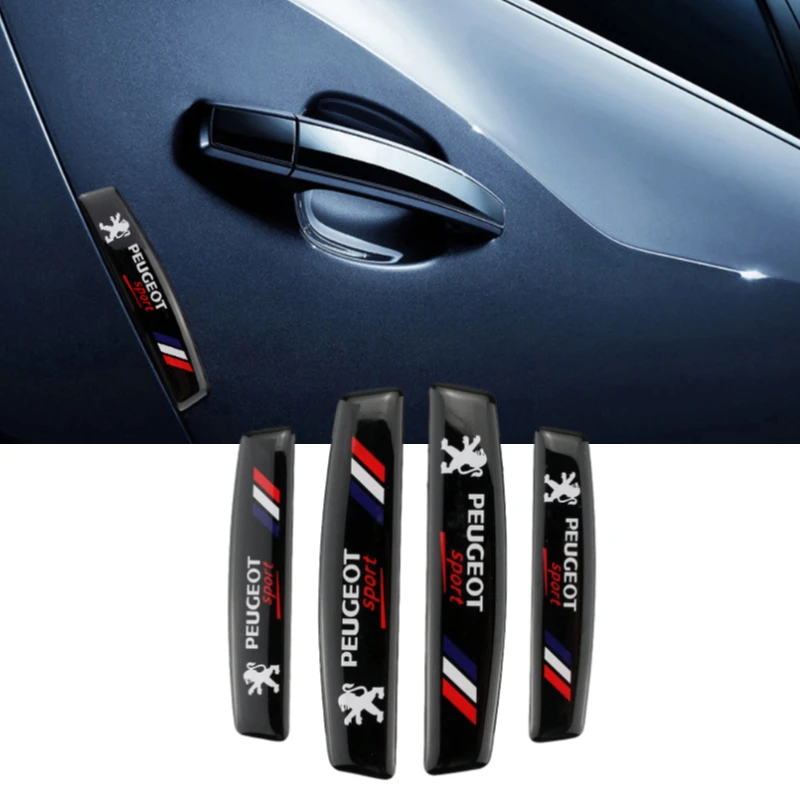 Бамперные полоски наклейки для автомобиля Peugeot эмблема 308 408 508 206 208 3008 2008 4008 5008 106 307