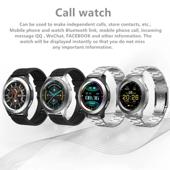 

W68 Low Power Smart Sports Call Watch Full Touch Screen Heart Rate Blood Pressure Oxygen Monitor Double UI Menu Multiple Dials