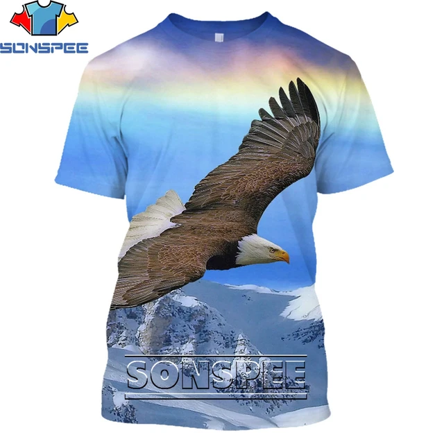 SONSPEE Fashion Streetwear Falcon Clothing Animal Eagle 3D Print T-shirt Summer Casual Men Hawk T Shirts Women Short Sleeve Tops 30450