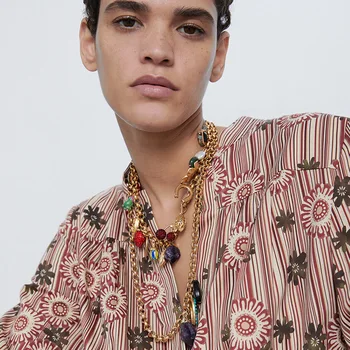 

2020 New Fashion Multi Layer Natural Stone Shell Necklace Women Bohemain ZA Animal Pendant Necklace Wedding Jewelry Wholesale