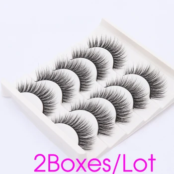 

10 Pairs/Lot Mink 3D Eyelash Thickening Natural Dramatic Volume False Eyelashes Extension Fake Lashes