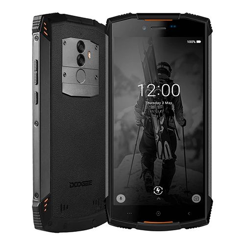 Fashion Orange Настоящий водонепроницаемый смартфон DOOGEE S55 IP68, 4 Гб ОЗУ, 64 Гб ПЗУ, 5500 мАч, Восьмиядерный процессор MTK6750T, 5,5 дюймов, Android 8,0, две sim-карты, МП, 4 глте - Цвет: Fashion Orange