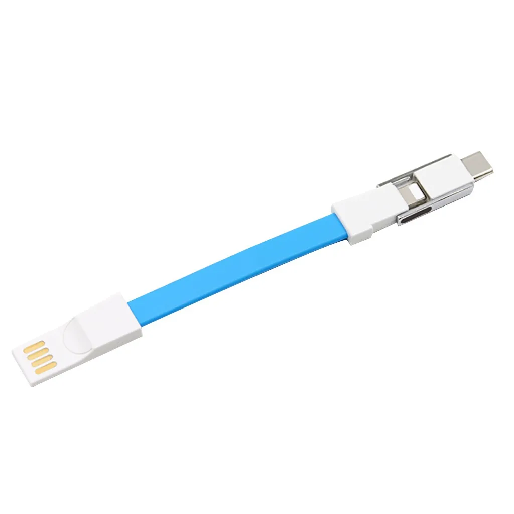 USB кабель Micro USB кабель для передачи данных для IPhone Android type-c светильник и портативный 3 в 1 быстрая зарядка USB кабель для передачи данных