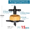 Garden 1/8" Drip Irrigation Sprinkler 4 Way Water Pipe Connector 4/7mm To 3/5mm Hose Bend Arrow Emitter Dripper Watering Fitting 5