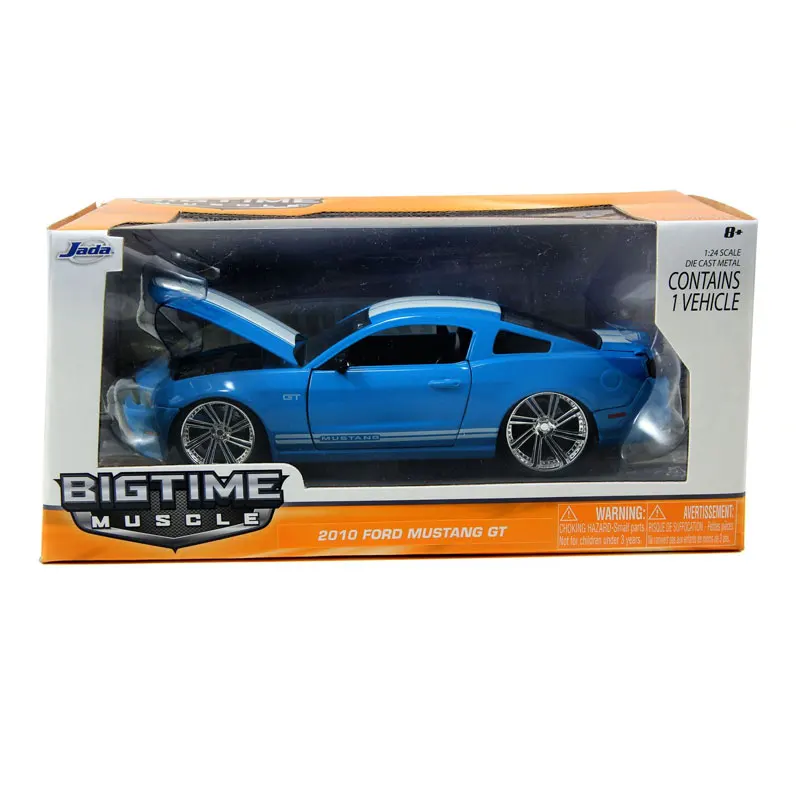 FORD MUSTANG GT JADA 1/24 масштаб BIGTIME Muscle Series 1969 Corvette Stingray ZL-1 литая под давлением металлическая модель автомобиля игрушка для коллекции, подарок, для детей - Цвет: FORD MUSTANG GT